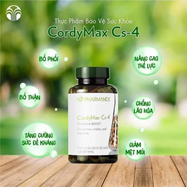 Đông trùng hạ thảo -  CordyMax Cs-4 NU SKIN - Bổ thận - Bổ phổi(120viên)