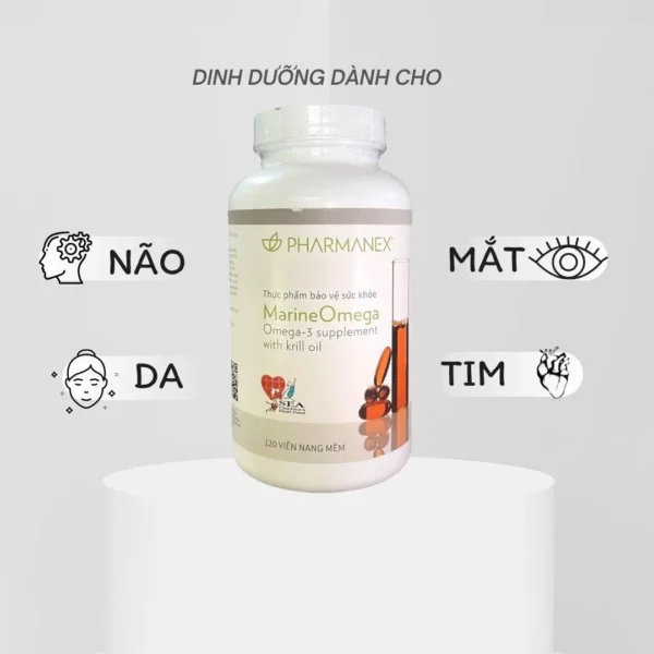 dầu cá nhuyễn thể krill oil marine omega 3 nu skin(120viên)