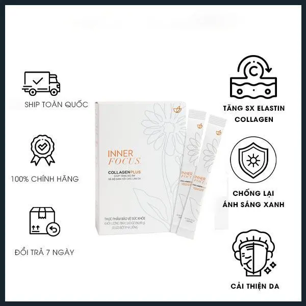Inner Focus Collagen Plus -Hỗ Trợ Làm đẹp da(30gói)