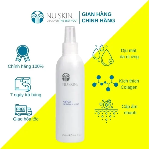 Dưỡng Ẩm Nhẹ Phun Sương NaPCA Moisture Mist- Xịt khoáng(250ML)