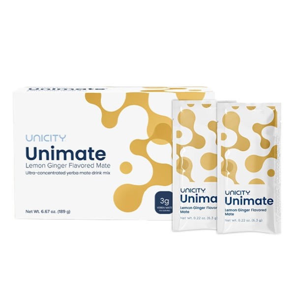 Hỗ Trợ Giảm căng thẳng,Hỗ Trợ Chống oxi hóa Unimate chanh gừng Unicity